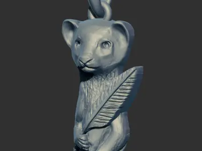 Racoon Pendant 59624 3D print model