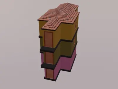Building For Project Low-poly 3D model