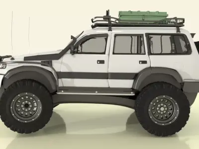 Toyota land-cruser sv8 3d Model Low-poly 3D model