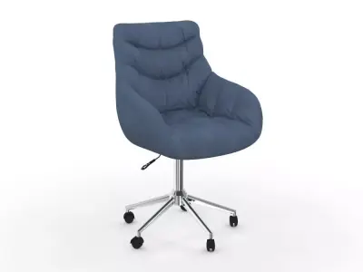 H2000520 OFFICE CHAIR BLUE 3D model