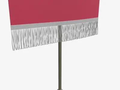 Desk pennant on a spire 3D model