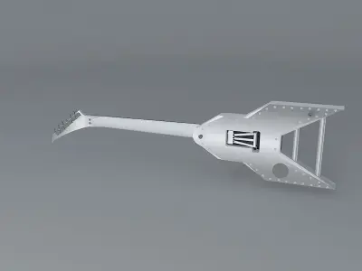 Michael Angelo 29 fret rocket guitar Free 3D model
