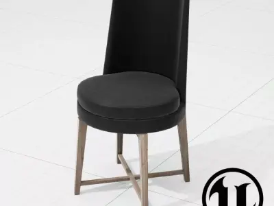 Flexform Feelgood Chair 002 UE4 Low-poly 3D model
