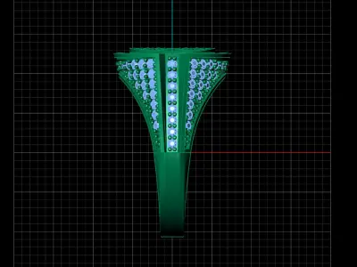 Print Ready STL 3DM  Gents Rings Diamond Men Ring  3D print model 128