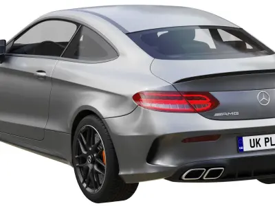 Mercedes-Benz C63 Coupe 2020 3D model