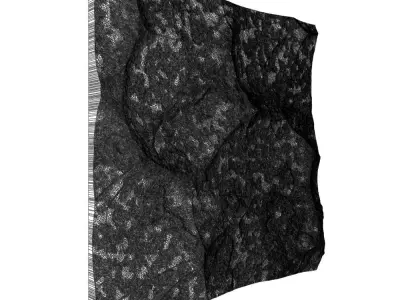 81-RockPanel sandstone wall art 3D model