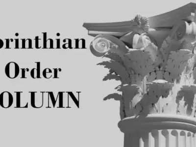 Corinthian order -  COLUMN 3D model