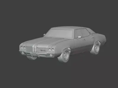 1971 Oldsmobile Cutlass Supreme sedan  3D print model