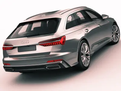 Audi A6 Avant 2019 s-line 3D model