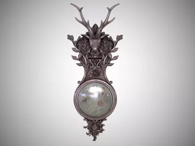 Deer Wall Decor Low-poly 3D model