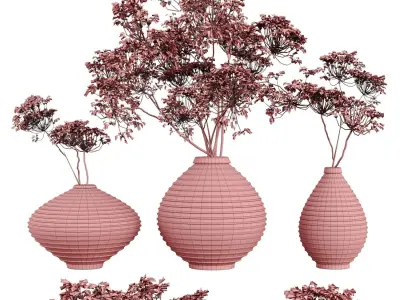 Set Bouquets Hazel 3D model