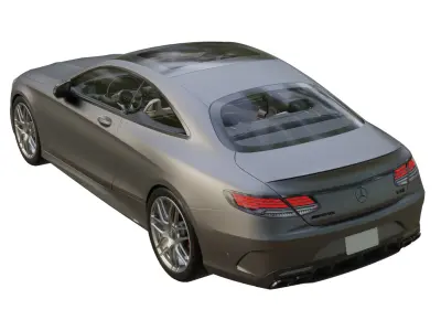 MB S63 AMG Low-poly 3D model