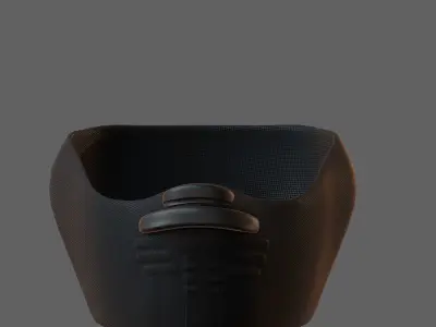 Gas mask helmet 3d model scifi Low-poly  Low-poly 3D model 84