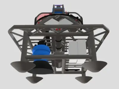 Submarine station 3D model