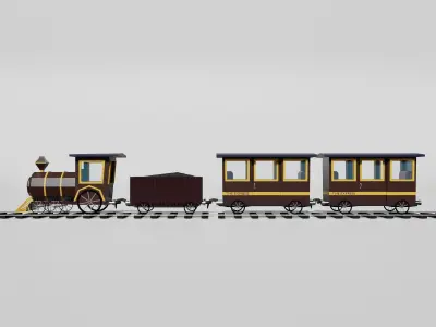Train Free 3D model