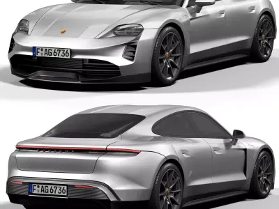 Porsche Taycan GTS 2022 3D model