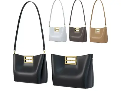 Fendi Way Tote Bag Low-poly 3D model