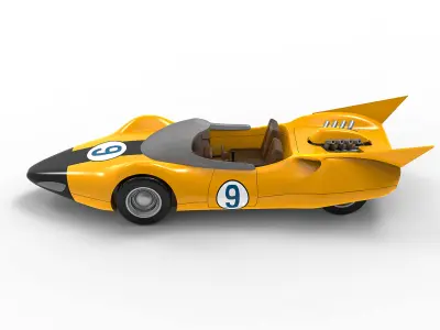 Speed Racer - Racer X Shooting Star car 3D Printing file 3D print model