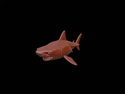 Shark Animal Sculpture 3D print model purchase