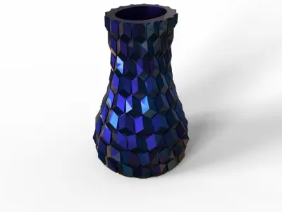 Stretched honeycomb vase  3D print model