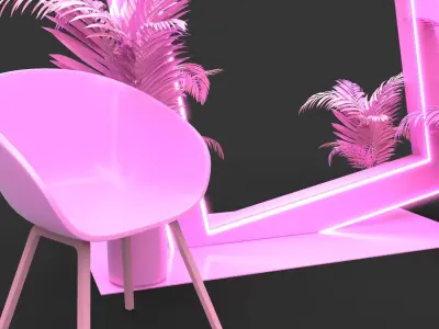 Empty Frame Back - Photocall 1 3D model