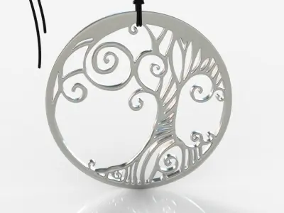 Tree Pendant 003 3D print model