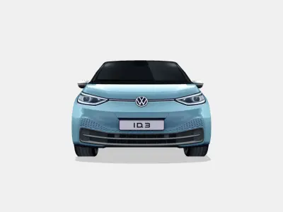 Volkswagen ID3 2020 Low-poly 3D model