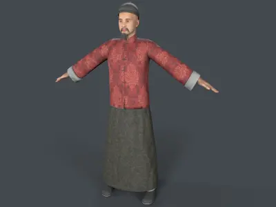 man avatar Low-poly 3D model