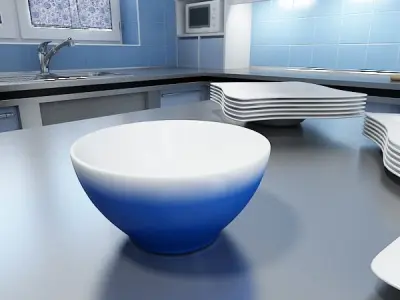 Blue Bowl 13 3D model
