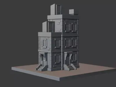 NYC Building Low-poly 3D model