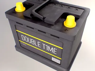 Car Battery Free low-poly 3D model