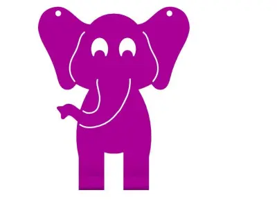 decorative elephant hanger Free 3D model