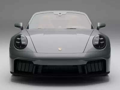 Porsche 911 Targa 4 GTS 2026 Low-poly 3D model