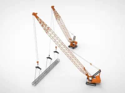 Crane Caisson 3D model