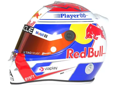 F1 Verstappen Helmet 2024 3D model