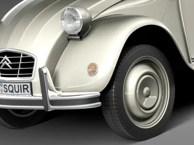 Citroen 2CV 1948-1990 3D model
