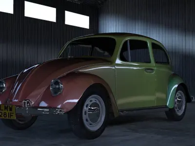 Volkswagen Beetle 1967 3d model 3D model