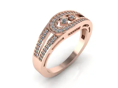  Diamond Ring Jewelry 3D print model purchase