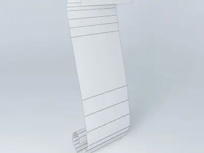 Papyrus paper note Free 3D model