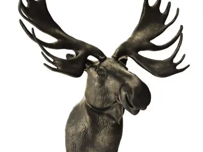 Elks head 3D model