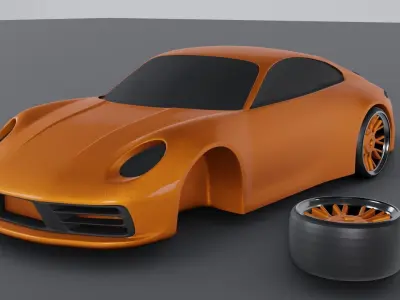 PORSCHE 911 CARRERA 4S  3D print model