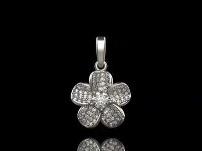 flower pendant model 284 3D print model