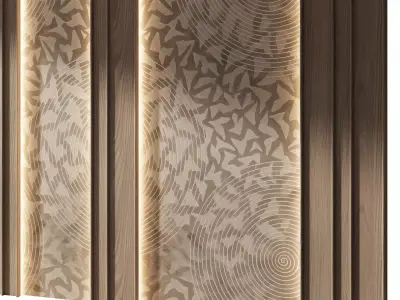 Decorative V87 Wall Panels 3D model