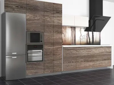 Kitchen set 003 3D model