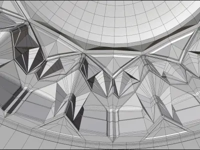 muqarnas dome Low-poly 3D model