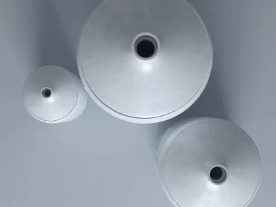 Big Clay Vases Set 3D model