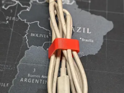 Compact 3D-Printed Cable Organizer for Tangle-Free Storage Free 3D print model