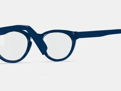 Isla Eyeglasses in Inlet Crystal 3D model