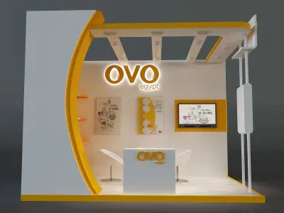 Booth Exhibition Stand a654e 3D model