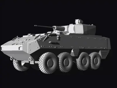 Piranha 3 ifv 8x8 botswana 3D print model